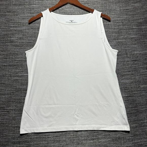 Patagonia Tops - Patagonia Vitaliti Tank Shirt Women's L White Sleeveless High Neck 53447